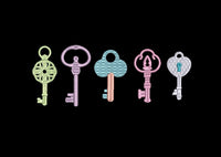Collection of Key Embroidery Machine Embroidery Design, key embroidery design, new home embroidery, housewarming embroidery design - sproutembroiderydesigns