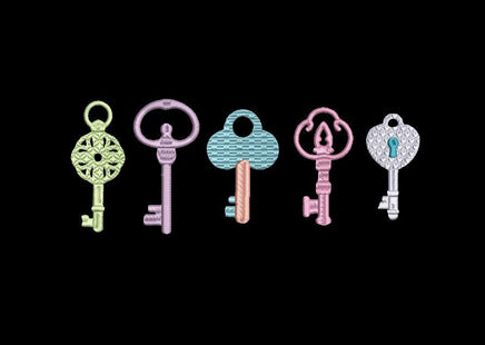 Collection of Key Embroidery Machine Embroidery Design, key embroidery design, new home embroidery, housewarming embroidery design - sproutembroiderydesigns