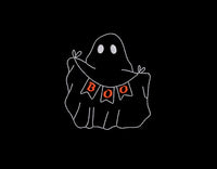 Boo Ghost Machine Embroidery Design, 2 sizes, Halloween Embroidery Design