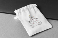 Christmas Lights Snowman Machine Embroidery Design, 2 sizes, Winter Christmas Embroidery Design, 4x4 hoop and 5x7 hoop