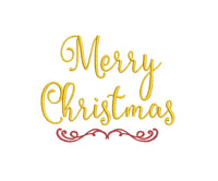 Merry Christmas Collection Machine Embroidery Design, 3 Designs Included, Christmas embroidery designs, 3 Sizes each