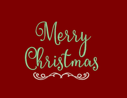 Merry Christmas Collection Machine Embroidery Design, 3 Designs Included, Christmas embroidery designs, 3 Sizes each