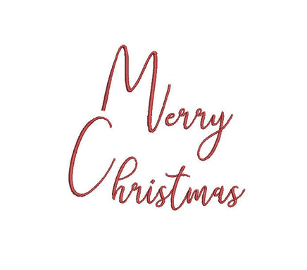 Merry Christmas Collection Machine Embroidery Design, 3 Designs Included, Christmas embroidery designs, 3 Sizes each