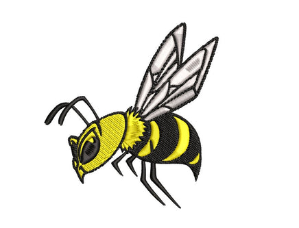 Yellow Jacket Embroidery Design, 4x4 hoop - sproutembroiderydesigns