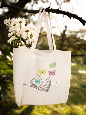 Butterfly Books Machine Embroidery Design, 2 sizes, Book Embroidery Design, Quick Stitch - sproutembroiderydesigns