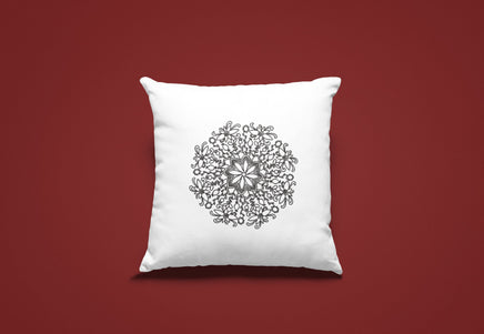 Floral Mandala Machine Embroidery Design, 2 sizes