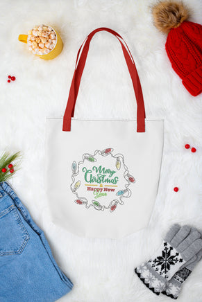 Christmas Lights Wreath Machine Embroidery Design, 2 sizes, Christmas Lights embroidery design