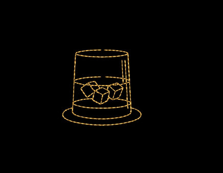 Collection of 3 Bar Glass Machine Embroidery Design, 3 Designs, Martini Embroidery design, cocktail glasses - sproutembroiderydesigns