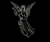 Christmas Angel Vintage Machine Embroidery Design, 4x4, 5x7 Hoop, Christmas embroidery design, angel embroidery design