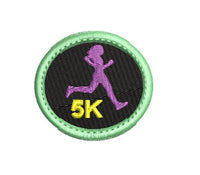 Running Patch Machine Embroidery Design, 3 designs, 5K embroidery, Woman Runner embroidery design, Marathon patch, 1/2 marathon embroidery