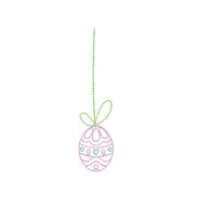 Easter Hanging Egg Machine Embroidery Design, easter egg embroidery design - sproutembroiderydesigns