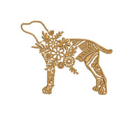 Flower Dog Machine Embroidery Design - sproutembroiderydesigns