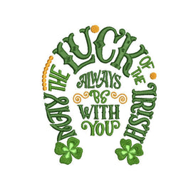 Horseshoe St. Patrick's Day Machine Embroidery Design - sproutembroiderydesigns