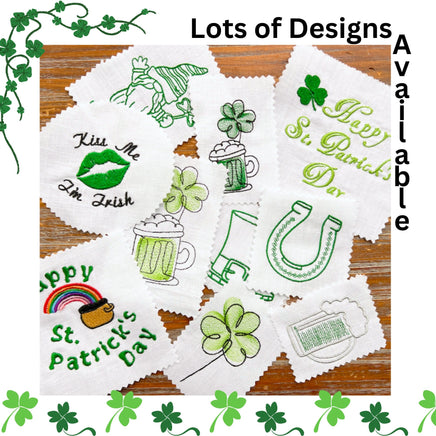 Kiss Me I'm Irish Machine Embroidery Design - sproutembroiderydesigns