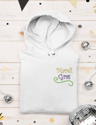 Mardi Gras Bead Flourish Machine Embroidery Design