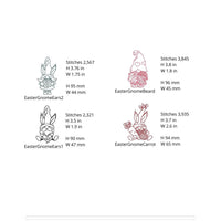 Easter Gnomes Machine Embroidery Designs - sproutembroiderydesigns