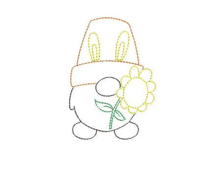 Collection of Easter Gnomes Machine Embroidery Designs - sproutembroiderydesigns