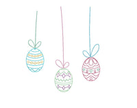 Easter Hanging Egg Machine Embroidery Design, easter egg embroidery design - sproutembroiderydesigns