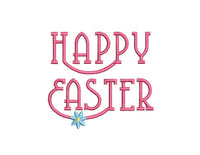 Happy Easter Machine Embroidery Design, Happy easter Script design, Design #3