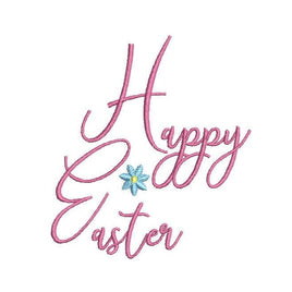 Happy Easter Machine Embroidery Design - sproutembroiderydesigns