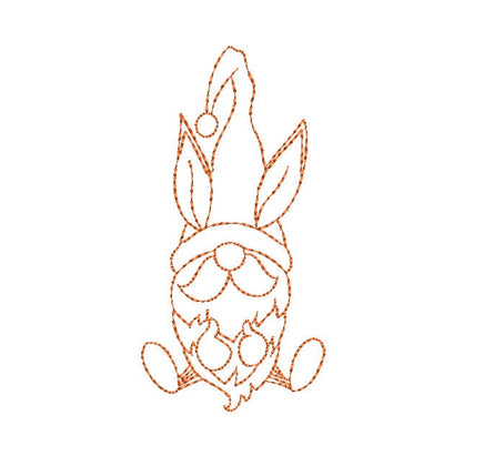 Easter Gnomes Machine Embroidery Design, 4 designs, Collection of Gnome Embroidery Designs - sproutembroiderydesigns