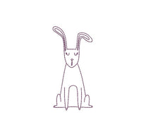 Collection of Rabbit Machine Embroidery Design, 5 Designs, Easter Bunny Embroidery Design, 4x4 hoop, 5x7 hoop, quick stitch - sproutembroiderydesigns