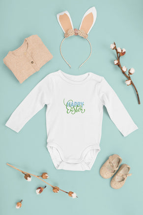 Happy Easter Machine Embroidery Design, Happy easter Script design, Design #5