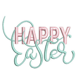 Happy Easter Machine Embroidery Design - sproutembroiderydesigns