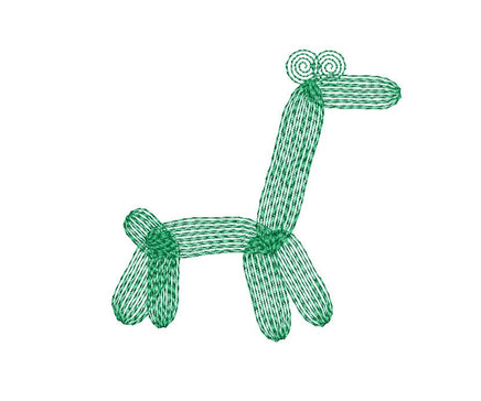 Pack of Balloon Animal Machine Embroidery Design - sproutembroiderydesigns