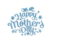 Happy Mother's Day Machine Embroidery Design, 2 Sizes, Mother's Day Script Embroidery design, Mother's Day design, Mom embroidery