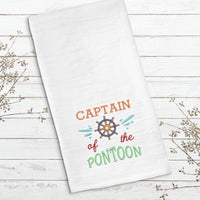 Captain of the Pontoon Machine Embroidery Design, Boat saying embroidery design - sproutembroiderydesigns
