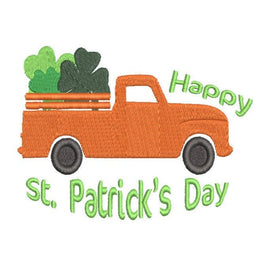 St. Patrick's Day Truck Machine Embroidery Design - sproutembroiderydesigns