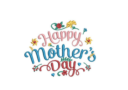 Happy Mother's Day Machine Embroidery Design, 2 Sizes, Mother's Day Script Embroidery design, Mother's Day design, Mom embroidery