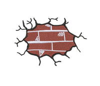 Bursting Brick Embroidery Design - sproutembroiderydesigns