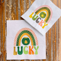 Lucky St. Patrick's Day Machine Embroidery Design, Lucky Embroidery Design