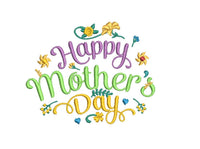 Happy Mother's Day Machine Embroidery Design, 2 Sizes, Mother's Day Script Embroidery design, Mother's Day design, Mom embroidery