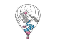 Hot Air Balloon Camping Machine Embroidery Design - sproutembroiderydesigns