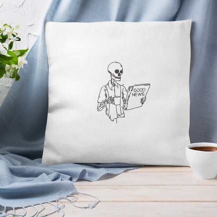 News Coffee Skeleton Machine Embroidery Design, Skeleton embroidery design - coffee embroidery design