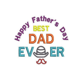 Happy Father's Day Machine Embroidery Design - sproutembroiderydesigns