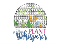 Plant Whisperer Machine Embroidery Design - sproutembroiderydesigns