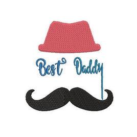 Happy Father's Day Machine Embroidery Design - sproutembroiderydesigns