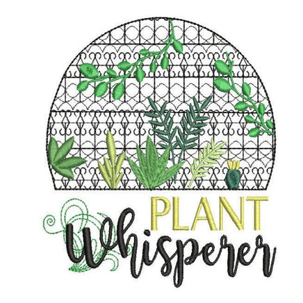 Plant Whisperer Machine Embroidery Design - sproutembroiderydesigns