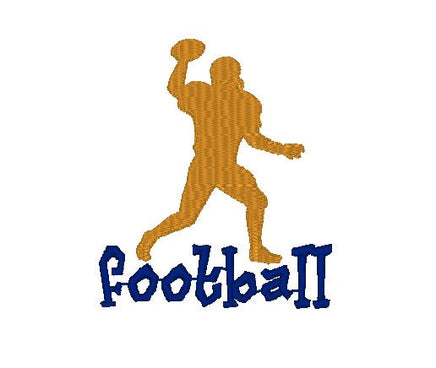 Football Machine Embroidery Design, quarterback machine embroidery, football embroidery design, football design, quarterback pattern, sport