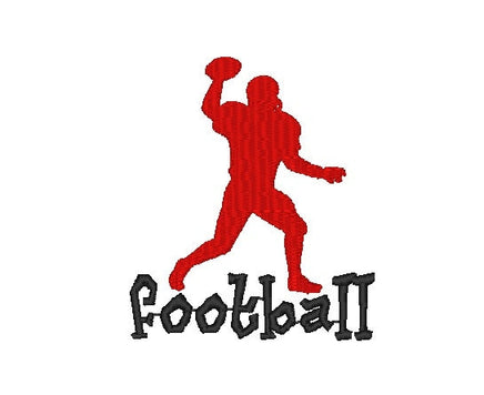 Football Machine Embroidery Design, quarterback machine embroidery, football embroidery design, football design, quarterback pattern, sport
