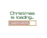 Christmas is Loading Machine Embroidery Design, Funny Christmas embroidery design