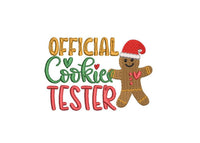 Official Cookie Tester Machine Embroidery Design, 2 sizes, 4x4 hoop, Christmas Embroidery Design