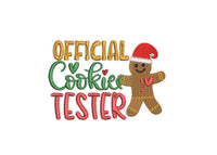 Official Cookie Tester Machine Embroidery Design, 2 sizes, 4x4 hoop, Christmas Embroidery Design - sproutembroiderydesigns