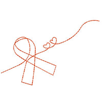 FREE Cancer Ribbon Machine Embroidery Design - sproutembroiderydesigns