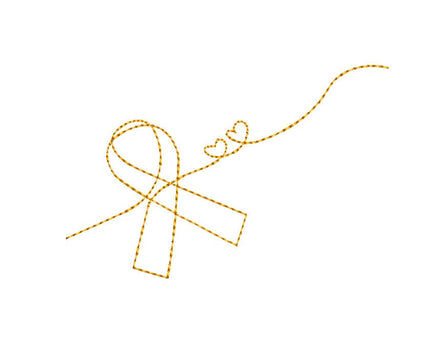 FREE Cancer Ribbon Machine Embroidery Design - sproutembroiderydesigns