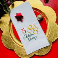 Twelve Days of Christmas Embroidery Design, Quick Stitch, 4x4 and 5x7 hoop, 12 Days of Christmas